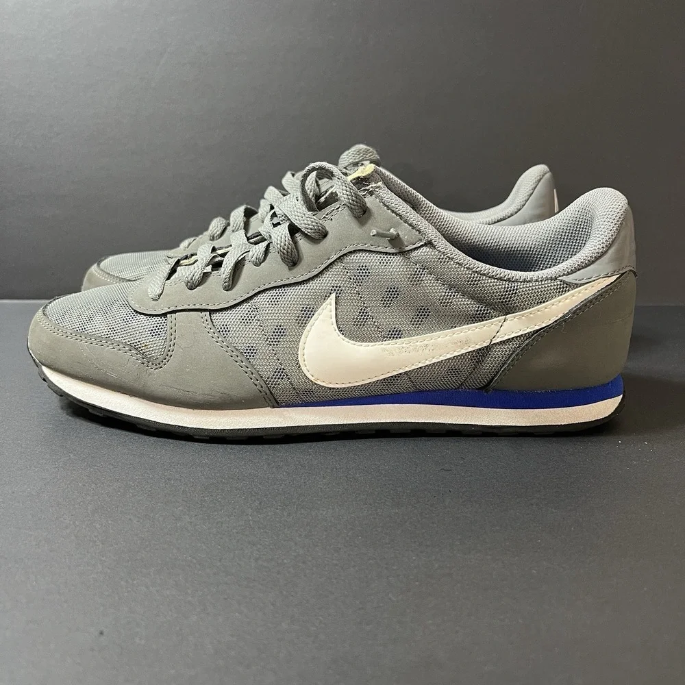 Nike Genicco Grey Blue Fabric Sports Sneaker Trainer Men's 11.5